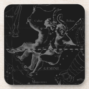 Gemini Zodiac Constellation Hevelius 1690 Bier Onderzetter