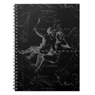 Gemini Zodiac Constellation Hevelius 1690 Notitieboek