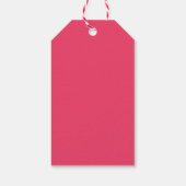 Gemini Zodiac Coquette Hart Verjaardagstaart Cadeaulabel (Achterkant)