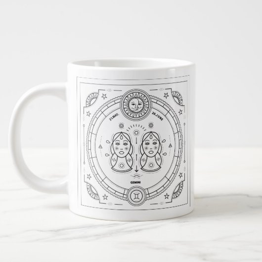 Gemini Zodiac Custom Birthday Mok (Links)