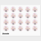 Gemini Zodiac Decal voor Astrologie liefhebbers Ronde Sticker (Vel)