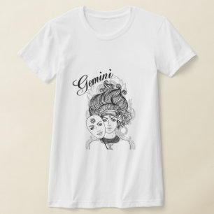 Gemini Zodiac Design T-shirt