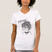 Gemini Zodiac Design T-shirt (Voorkant)