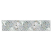Gemini Zodiac Gold Abalone op constellatie Korte Tafelloper (Horizontaal)