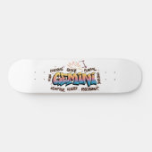Gemini Zodiac  Graffiti  Persoonlijk Skateboard (Horizontaal)