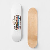 Gemini Zodiac  Graffiti  Persoonlijk Skateboard (Voorkant)