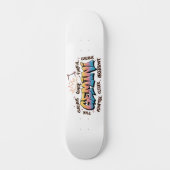 Gemini Zodiac  Graffiti  Persoonlijk Skateboard (Voorkant)