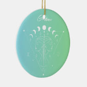 Gemini zodiac horoscoop-sterbordgradiënt keramisch ornament (Rechts)
