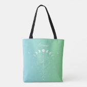Gemini zodiac horoscoop-sterbordgradiënt tote bag (Achterkant)