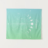 Gemini zodiac horoscoop-sterbordgradiënt wandkleed (Voorkant (horizontaal))