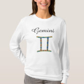 Gemini Zodiac Horoscope Sign Lange hoes T-shirt (Voorkant)