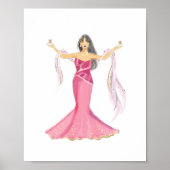 Gemini Zodiac Illustration – Hand Drawn Poster (Voorkant)