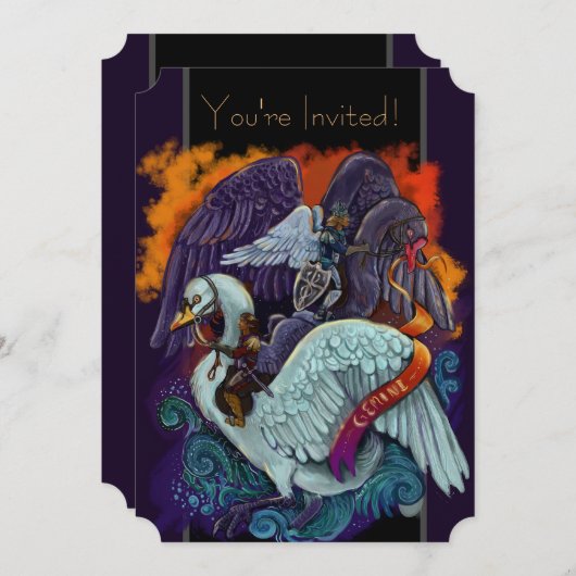 Gemini Zodiac Invitations Kaart (Voorkant / Achterkant)