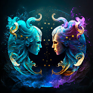 Gemini Zodiac Jigzaag Puzzle Legpuzzel