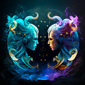 Gemini Zodiac Jigzaag Puzzle Legpuzzel