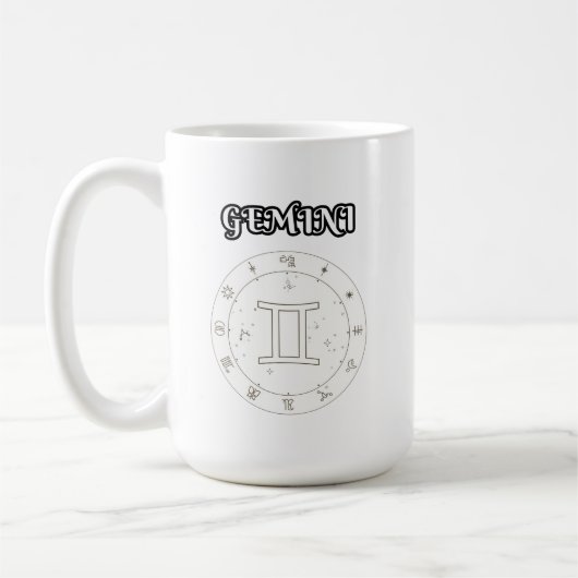 gemini zodiac koffiemok (Links)