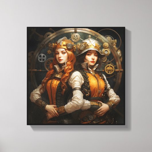 Gemini Zodiac Kunst Canvas Afdruk (Voorkant)
