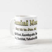 gemini Zodiac Moederdag Coffee Mok (Voorkant links)