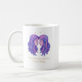 Gemini Zodiac Mug – Funny Gemini Gift – Pastel Koffiemok (Links)