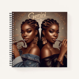 Gemini Zodiac Musician Trompet Notitieboek