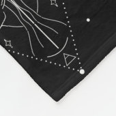 Gemini Zodiac Naadloos Patroon – Hemelse Tweeling  Fleece Deken (Hoek)