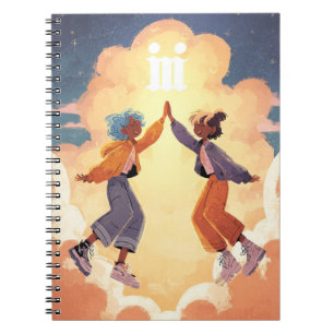 Gemini Zodiac Notitieboek – Speelse Tweeling Energ