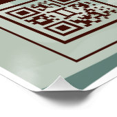 Gemini Zodiac Nutrition Facts Poster – Groen (Hoek)