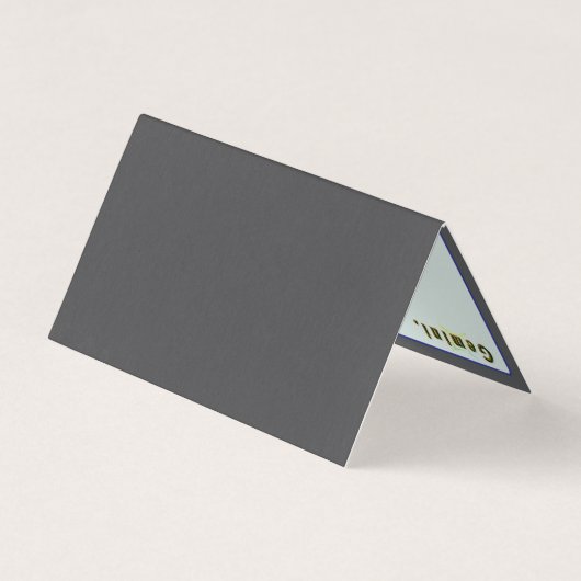 Gemini Zodiac Opgevouwen Kaart (Achterkant)