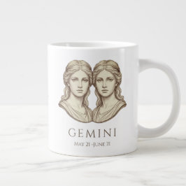 Gemini Zodiac Persoonlijke Naam & Geboortedatum Grote Koffiekop