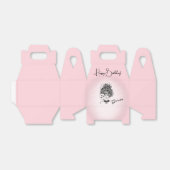 Gemini Zodiac Pink Happy Birthday Name Bedankdoosjes (Uitgevouwen)