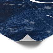 Gemini Zodiac Poster met naam, sterbord zodiac (Hoek)