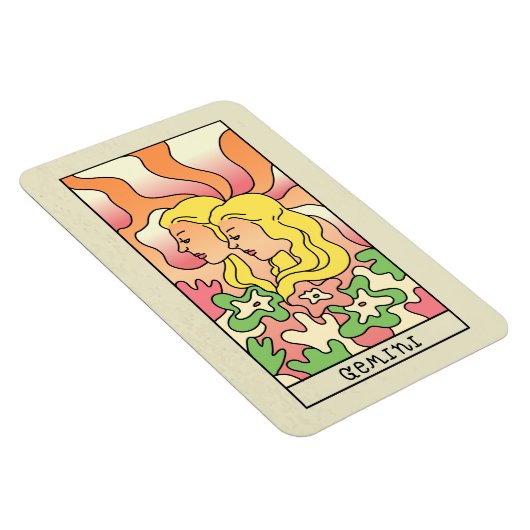 Gemini Zodiac Sign Abstract Art Magneet (Rechterzijde)