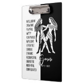 Gemini Zodiac Sign Black & White klembord (Links)