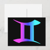 Gemini Zodiac Sign Briefkaart (Voorkant / Achterkant)
