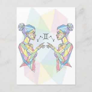 Gemini Zodiac Sign Briefkaart