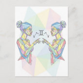Gemini Zodiac Sign Briefkaart (Voorkant)