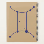 Gemini Zodiac Sign Calendar Planner (Achterkant)
