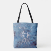 Gemini Zodiac Sign Canvas tas (Achterkant)