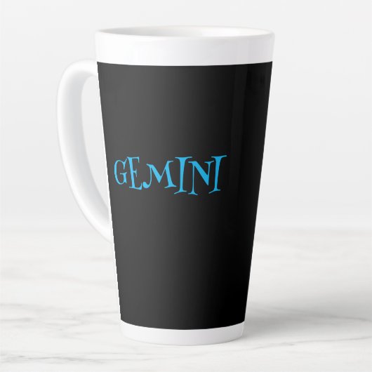 GEMINI ZODIAC SIGN COFFEE Latte Mug Latte Mok (Linkerhoek)