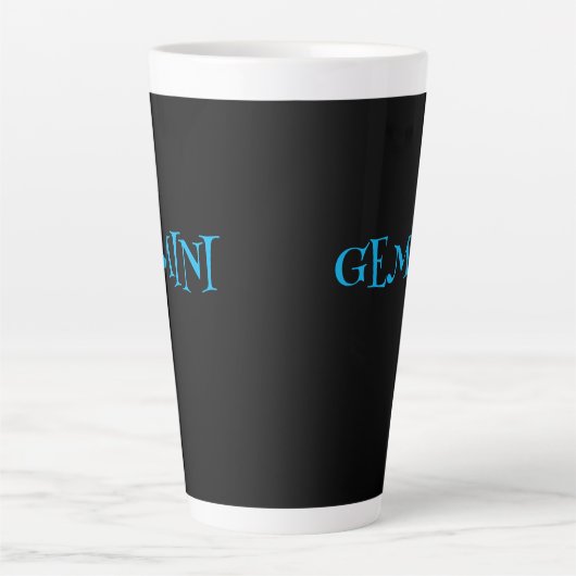 GEMINI ZODIAC SIGN COFFEE Latte Mug Latte Mok (Voorkant)