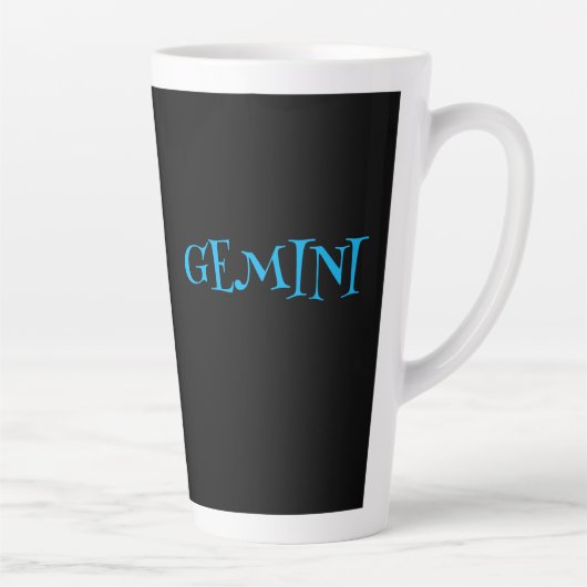 GEMINI ZODIAC SIGN COFFEE Latte Mug Mok (Rechts)