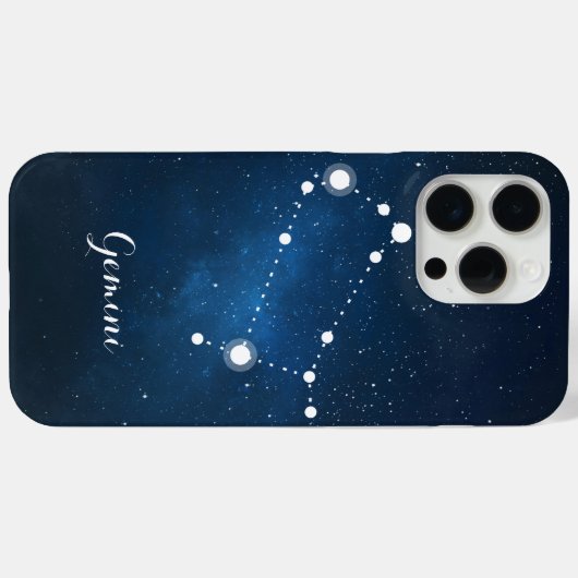 Gemini Zodiac Sign Constellation Case-Mate iPhone Case (Achterkant (horizontaal))