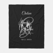 Gemini - Zodiac Sign Fleece Deken (Voorkant)
