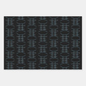 Gemini Zodiac Sign Fun Quote Blue Birthday Inpakpapier Vel (Voorkant 3)