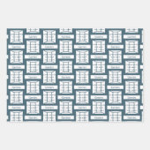 Gemini Zodiac Sign Fun Quote Blue Birthday Inpakpapier Vel (Voorkant 2)