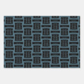 Gemini Zodiac Sign Fun Quote Blue Birthday Inpakpapier Vel (Voorkant)