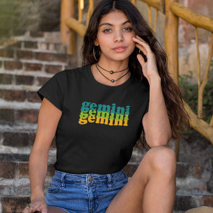 Gemini Zodiac Sign   Gele energiekleur T-shirt
