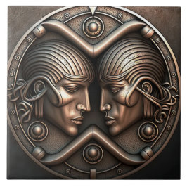Gemini Zodiac Sign Gemini Horoscope Ceramic Tile Tegeltje