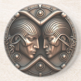 Gemini Zodiac Sign Gemini Horoscope Zandsteen Onderzetter