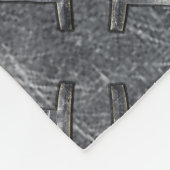 Gemini Zodiac Sign Grunge Distress Silver Fleece Deken (Hoek)